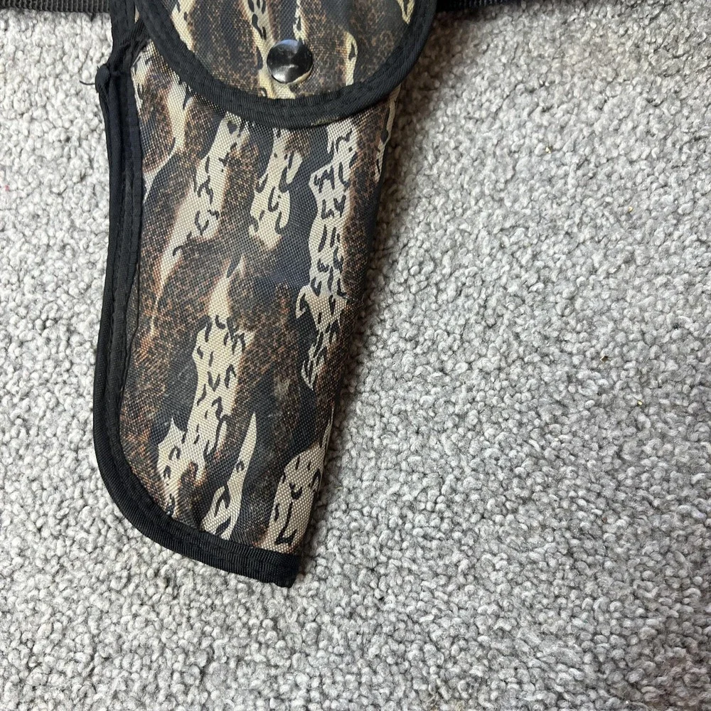 Allen Camo Nylon Belt Holster Brown Hunting Handgun Pistol Field‎ OWB Ammo Loops